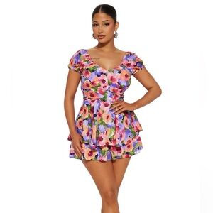 Fashion Nova Softer Side Romper NWT